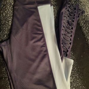 Adore me blue & gray leggings size medium